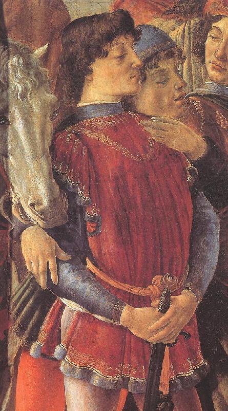 BOTTICELLI, Sandro The Adoration of the Magi (detail) china oil painting image